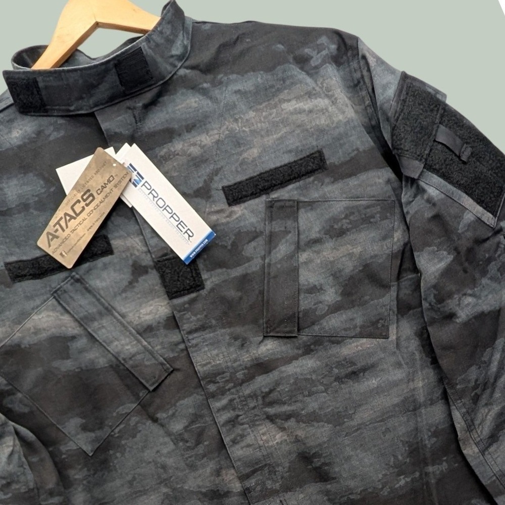 NEW Propper ACU Coat Mens 3XL Long Gray Poly Cotton ATACS AU Camo Utility Jacket